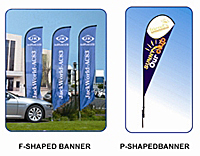 tear drop flags - outdoor display banners